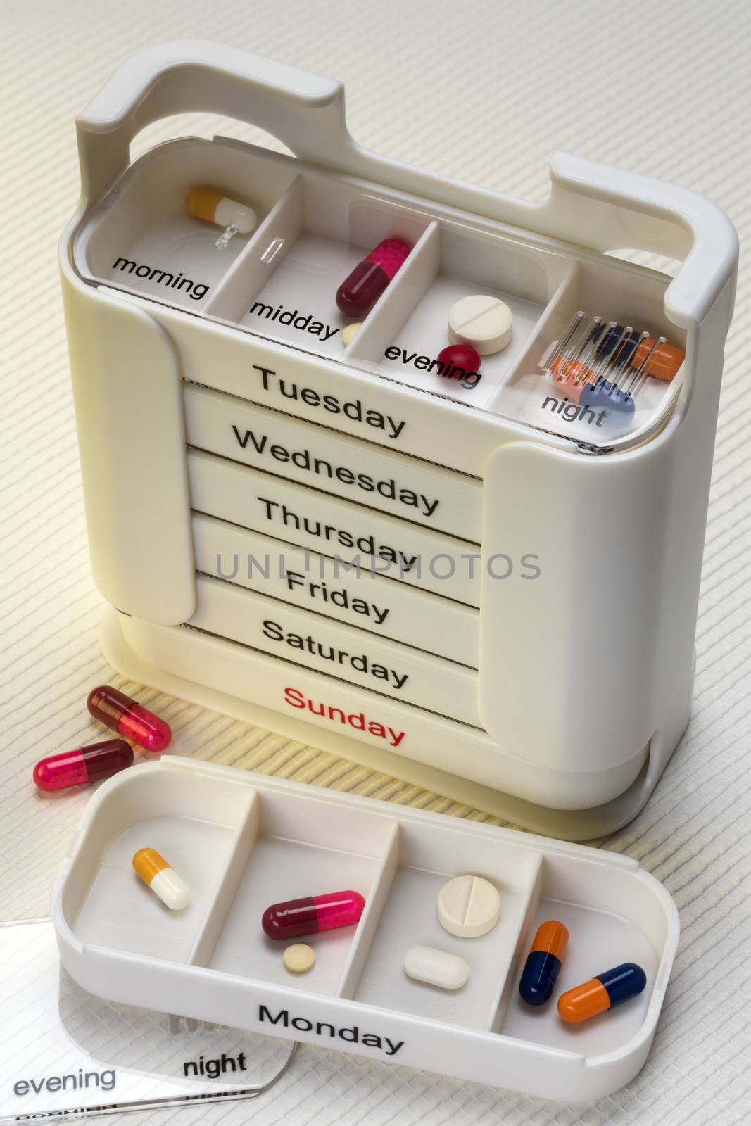 Medical Treatment - Daily drugs to be taken in the morning, midday, evening and at night.