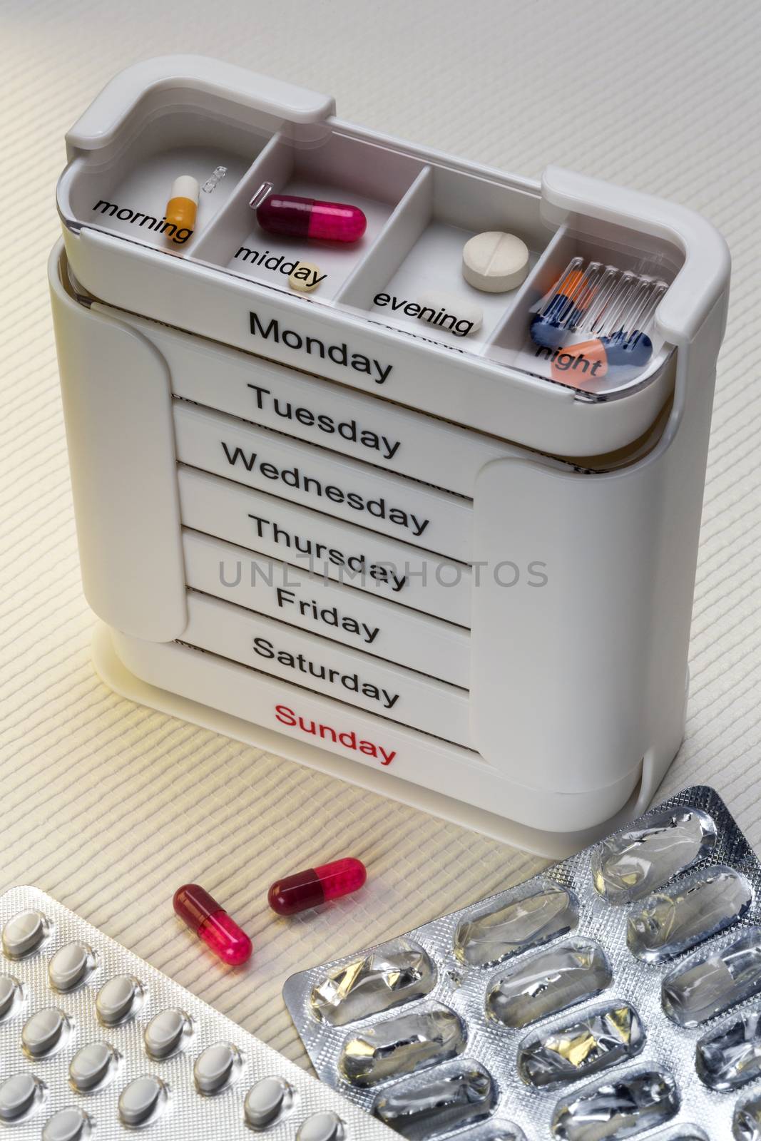 Medical Treatment - Daily drugs to be taken in the morning, midday, evening and at night.