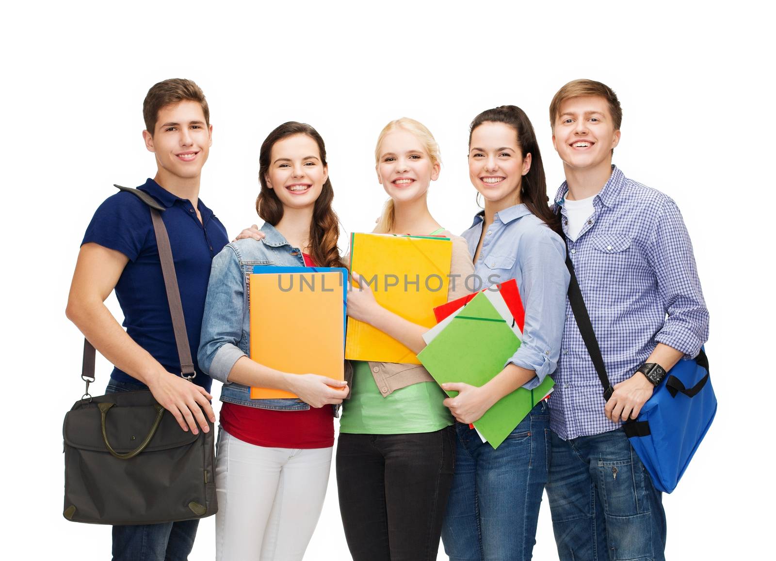 group of smiling students standing by dolgachov