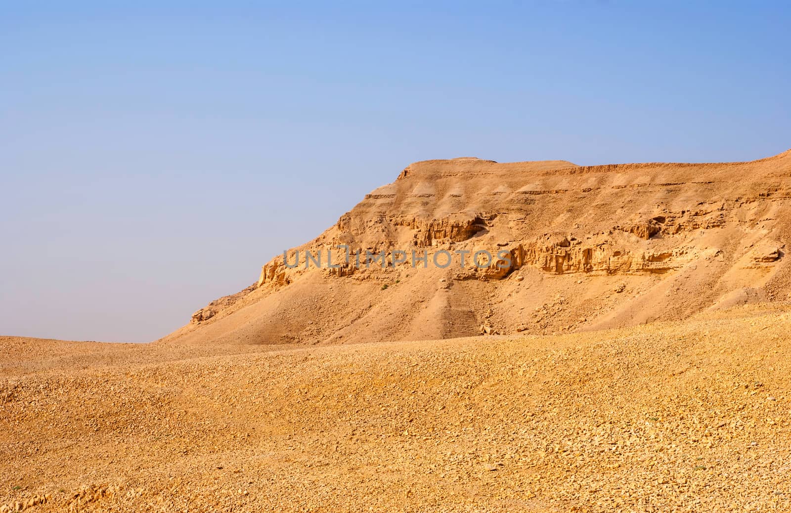 Negev desert landscape near the Dead Sea. Israel