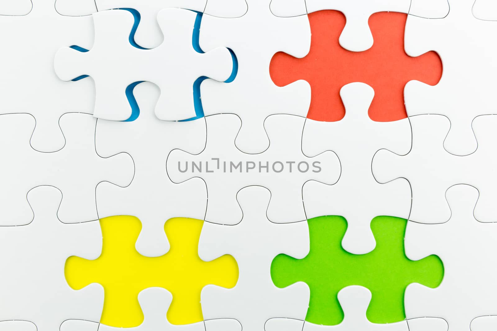 jigsaw puzzle use for business background by urubank