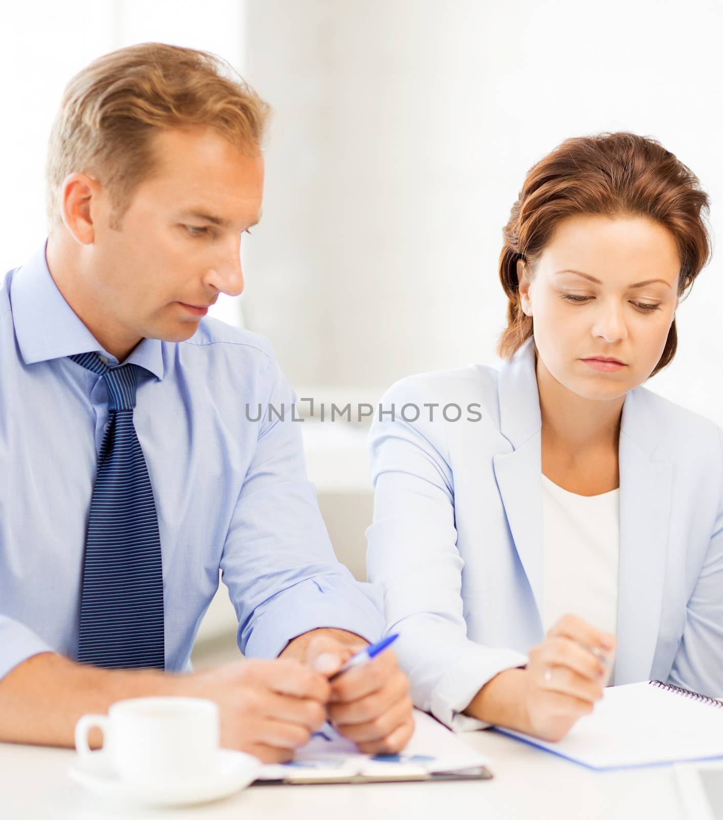 picture of business team discussing something in office