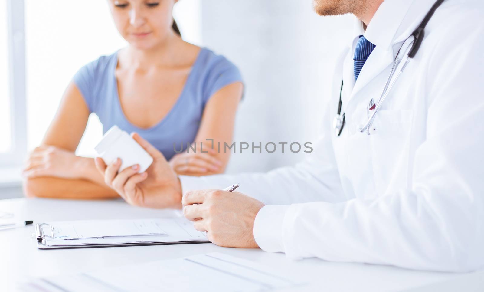 patient and doctor prescribing medication by dolgachov