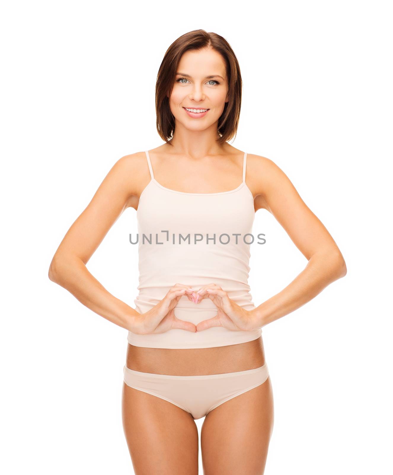 woman forming heart shape by dolgachov
