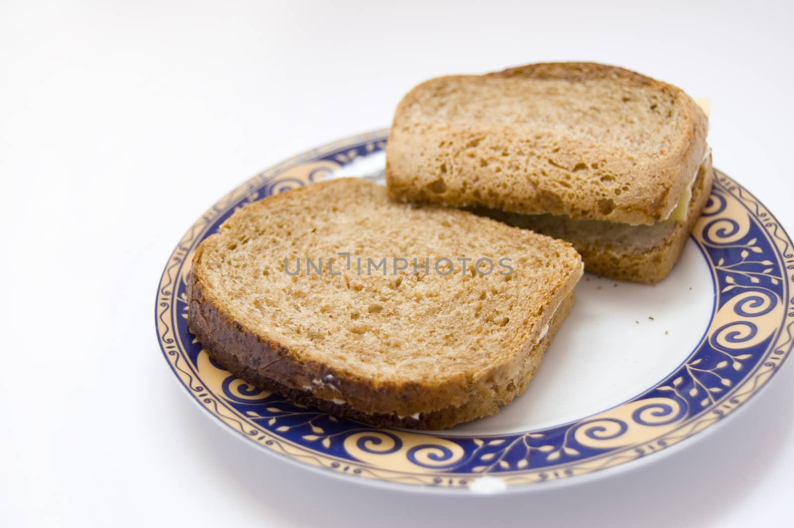 Sandwiches conceptual image. Sandwiches lying on plate.