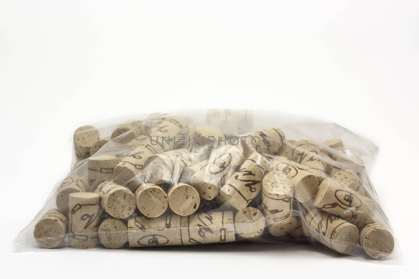 Corks on white background by mailos
