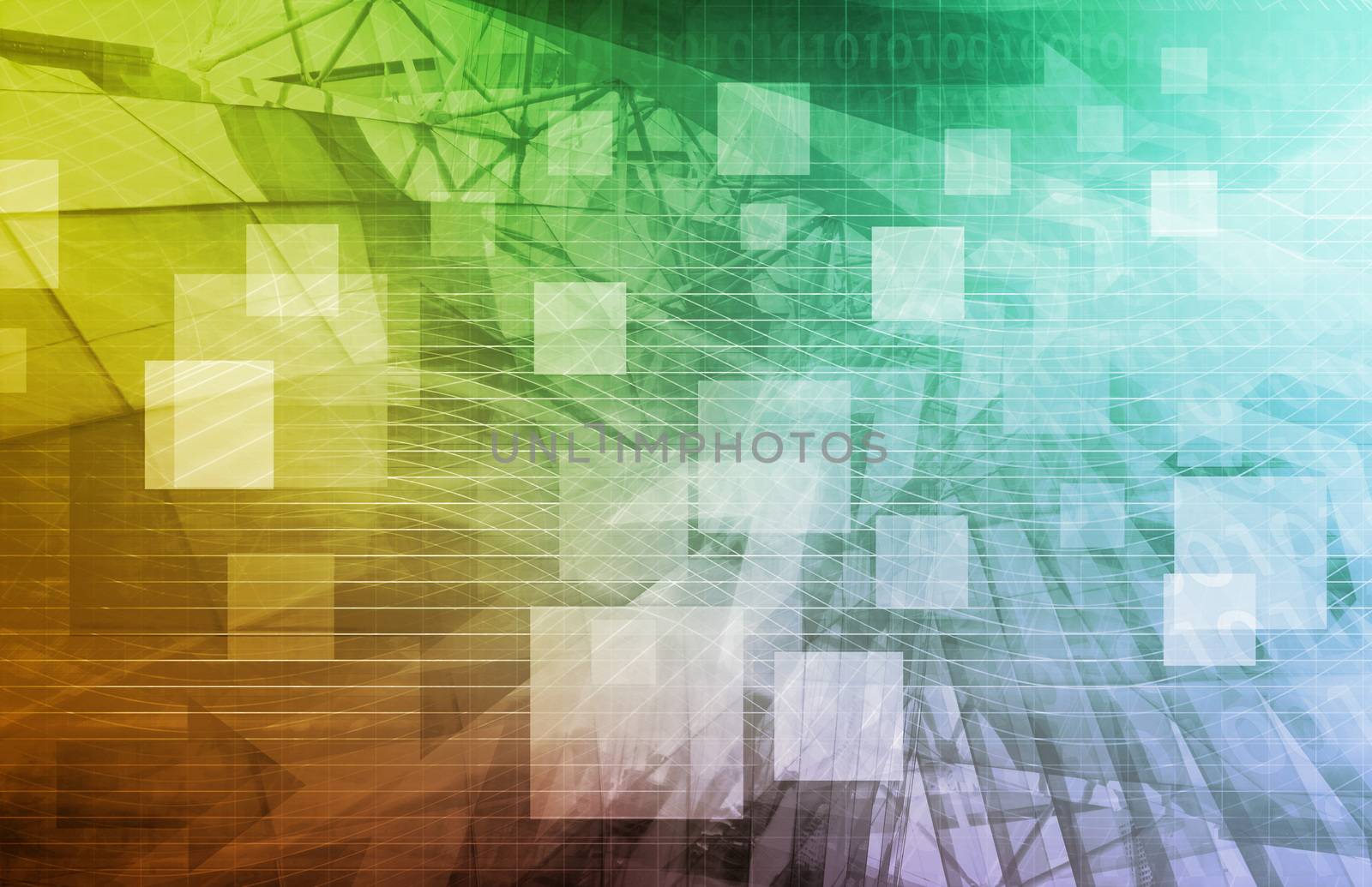 Computer Science as a Abstract Background Art