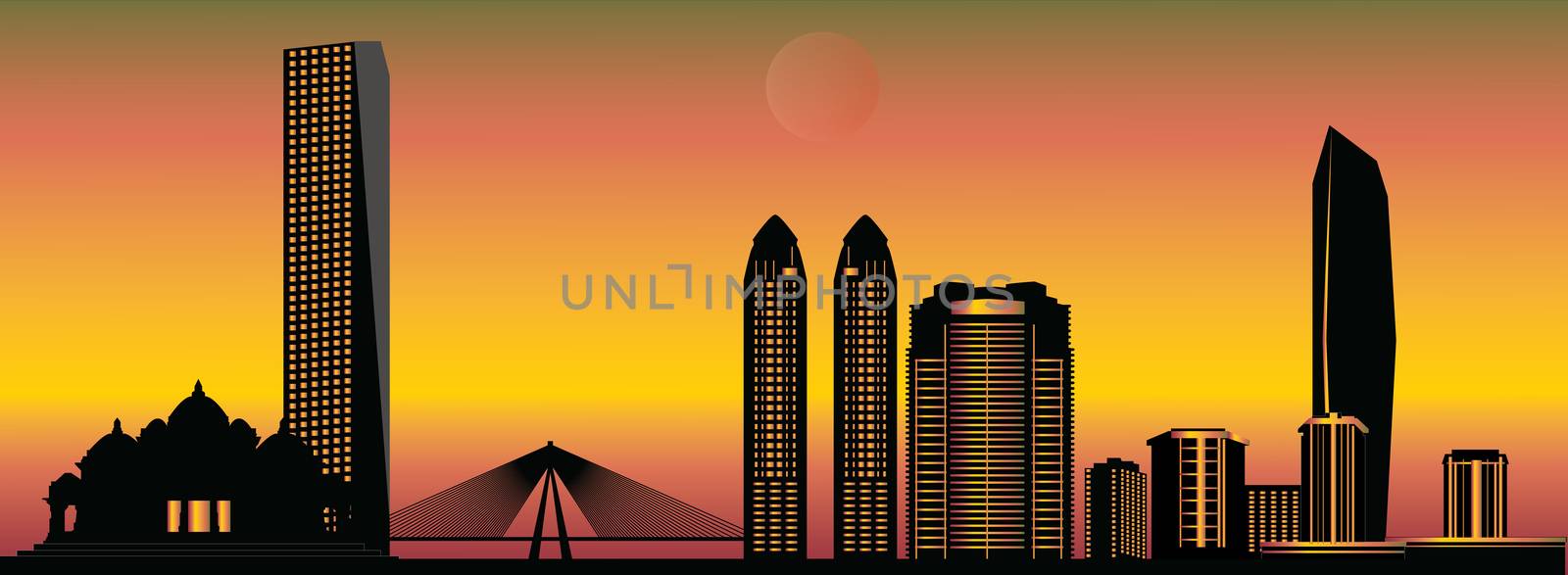 mumbai skyline by compuinfoto
