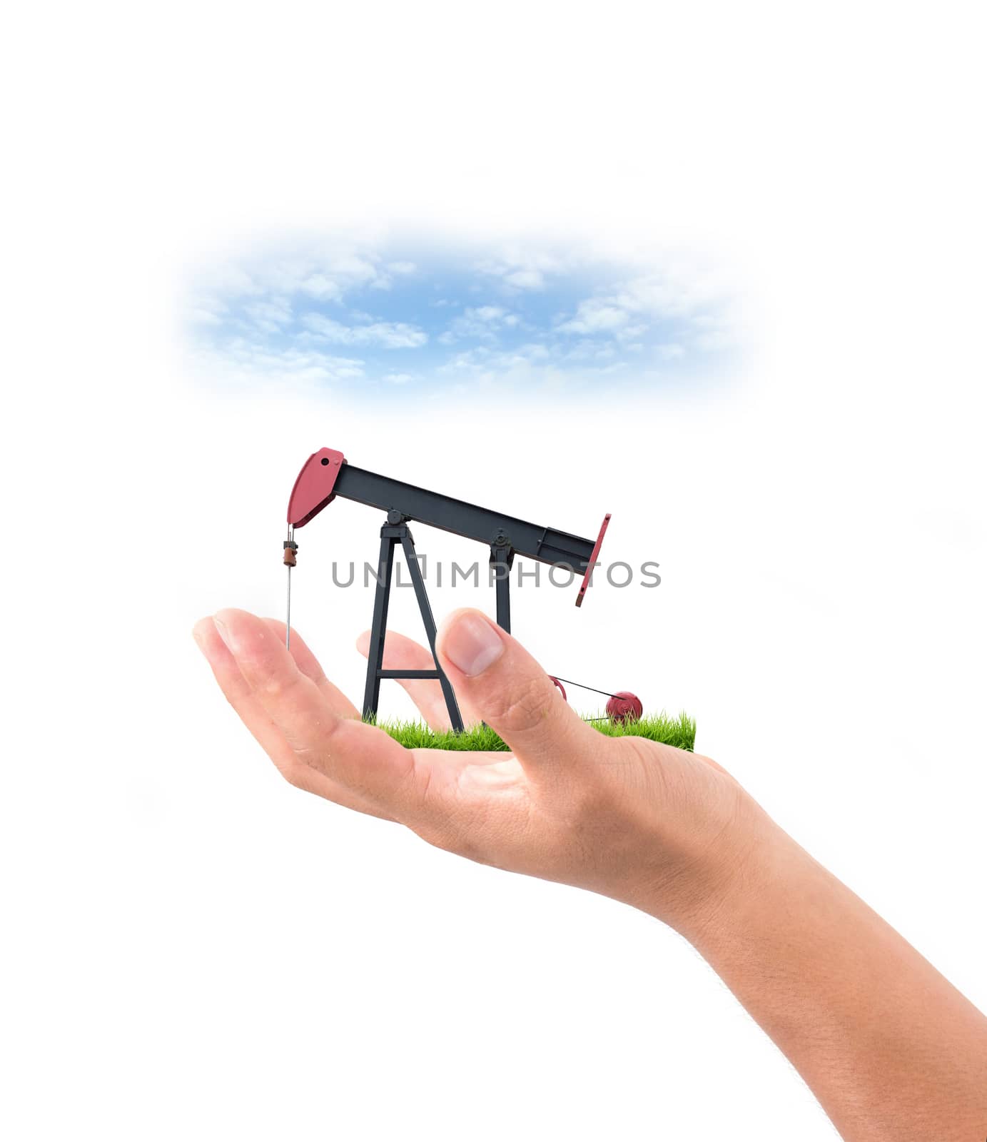 hand hold pumpjack  by anankkml