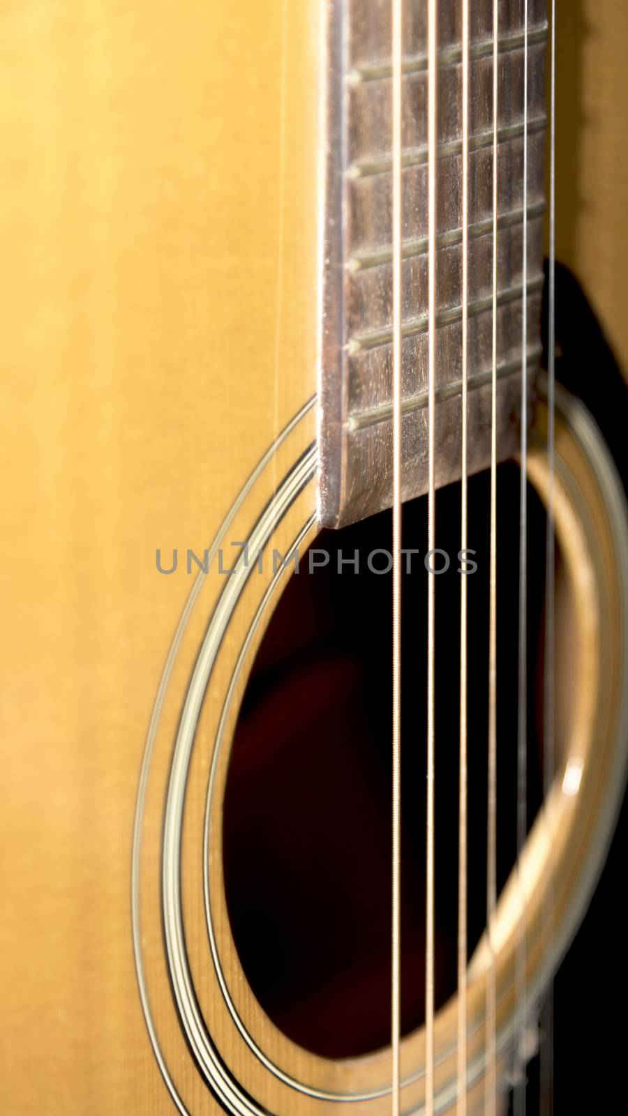 still life close up part of guitar