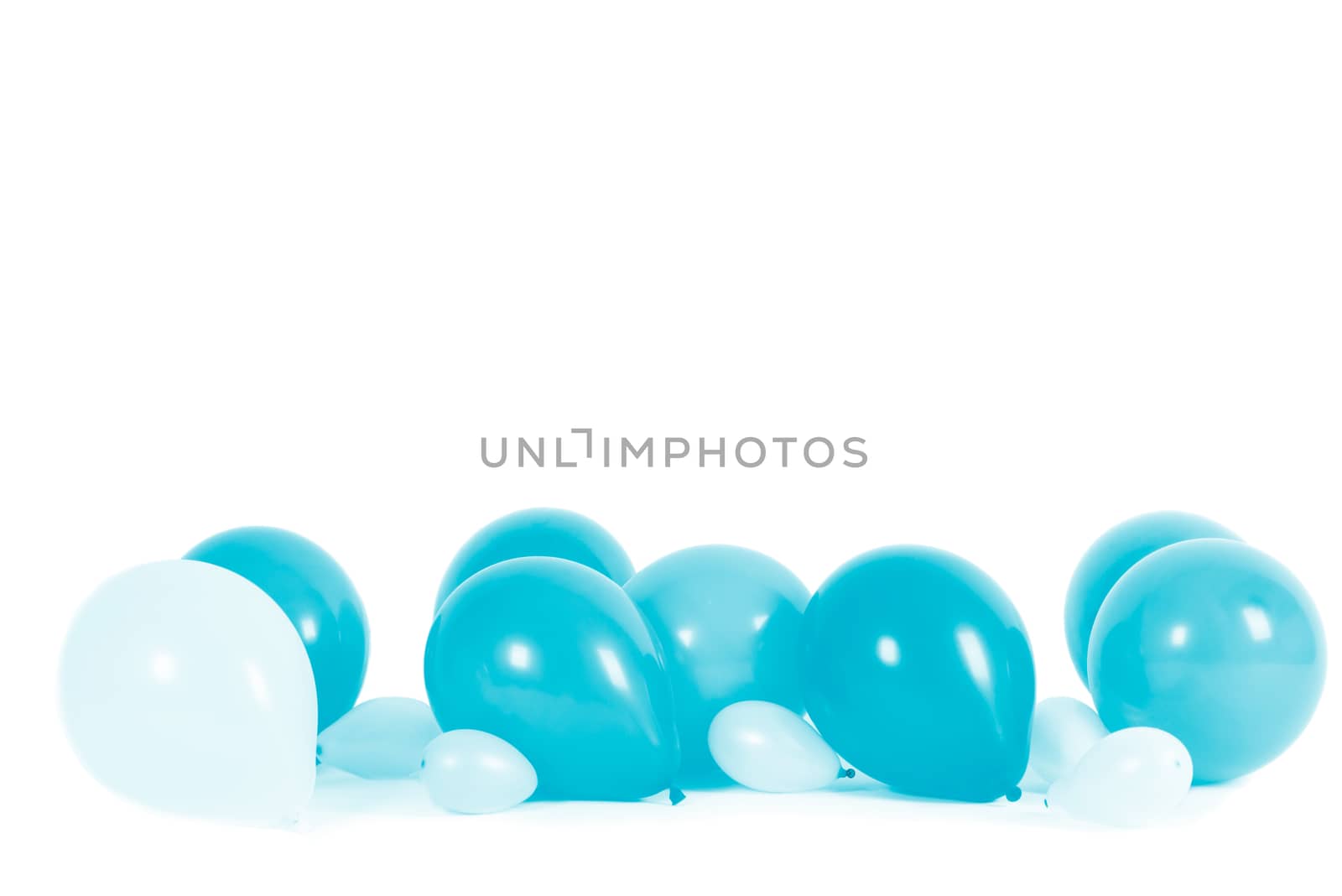 Colourful balloons isolated by Nanisimova