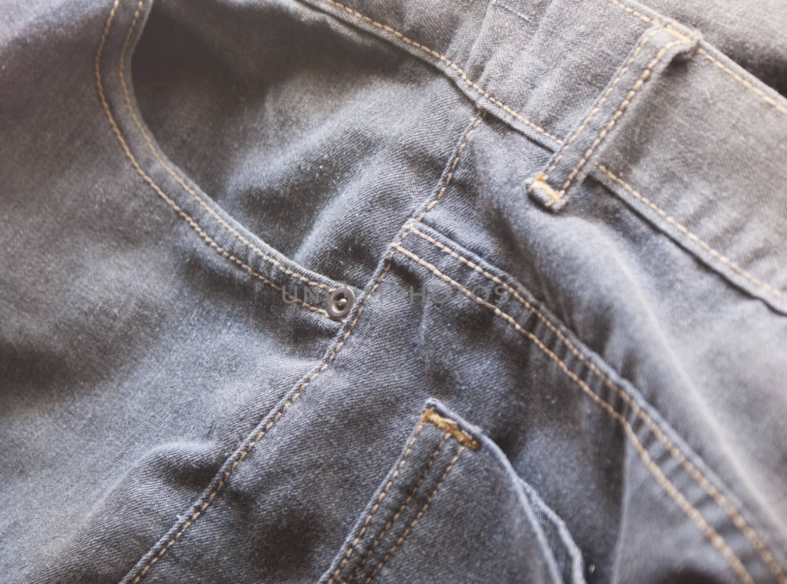 Photograph of a pair of jeans texture