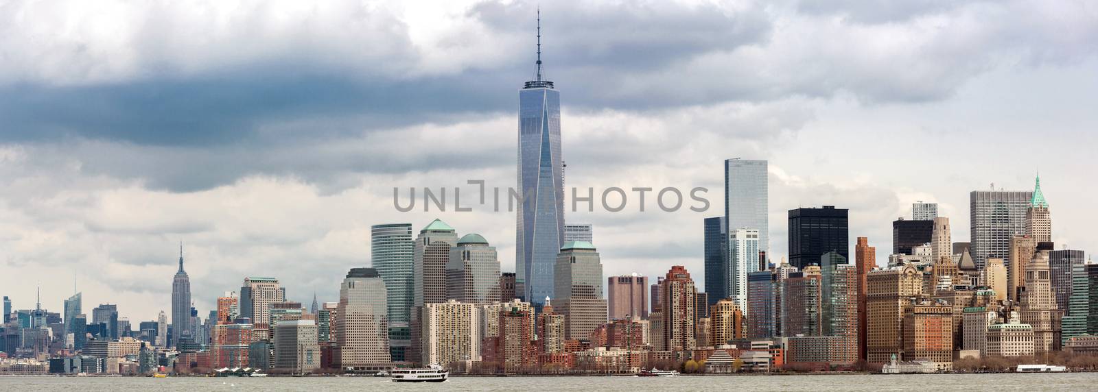 Panorama of New York City at Lower Manhattan