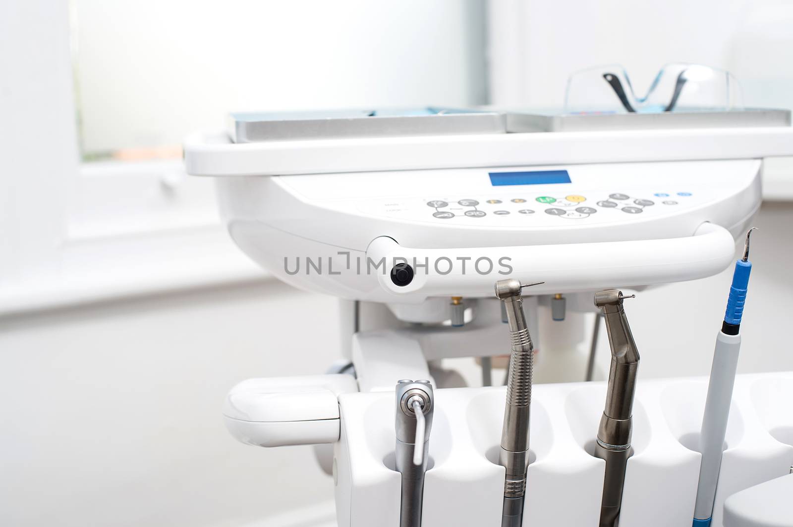 Dental equipment and tools inside a dental clinic