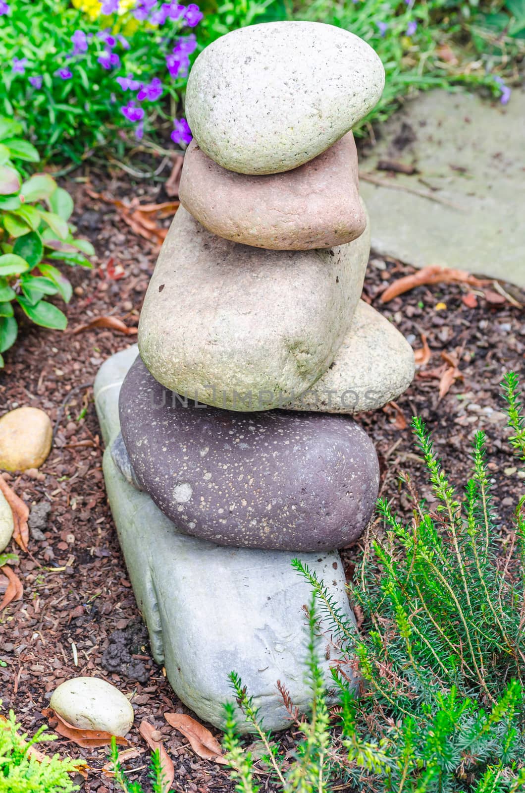 Cairn, a pile of rocks and stones as a signpost.

