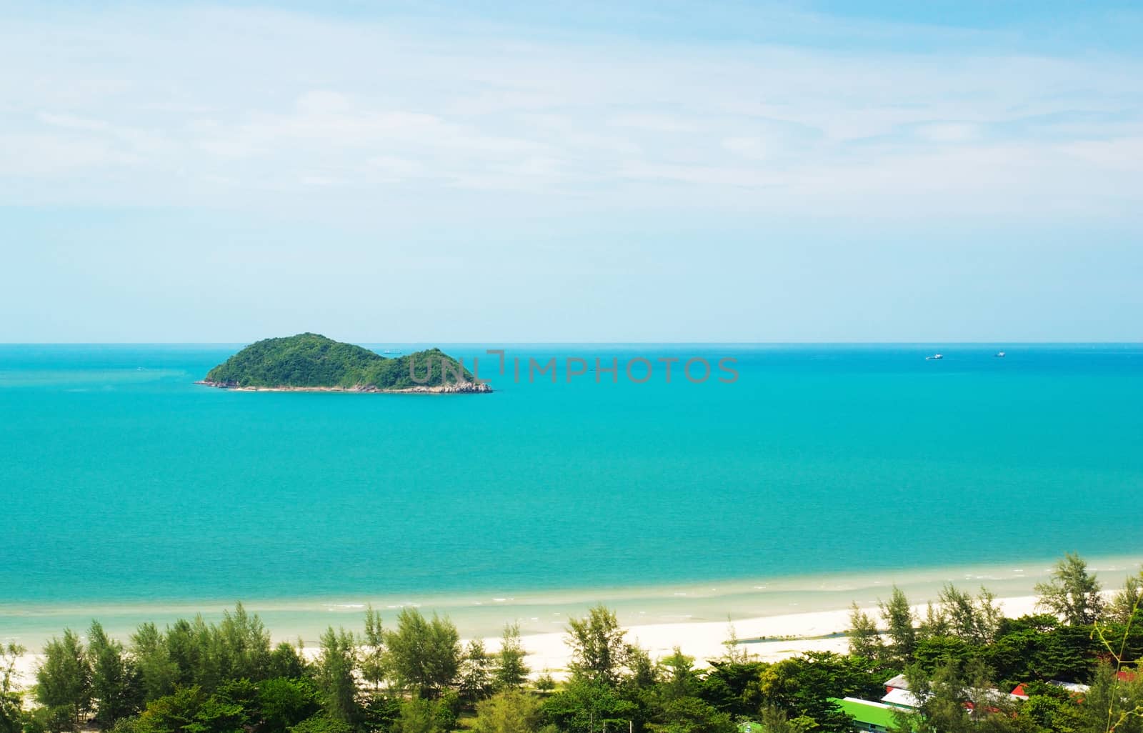 Beautiful nature and beautiful of sea, Songkla Thailand