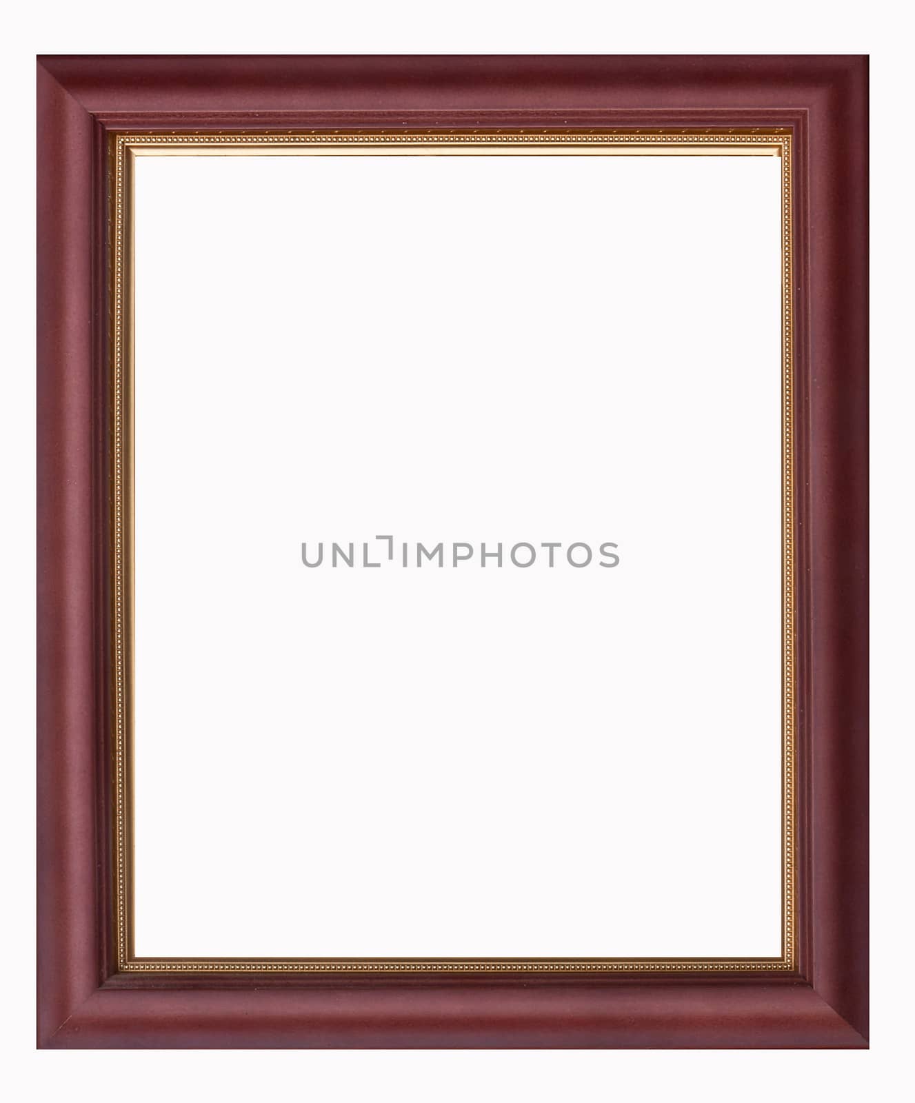 Old wooden picture frame with clipping path by jimbophoto