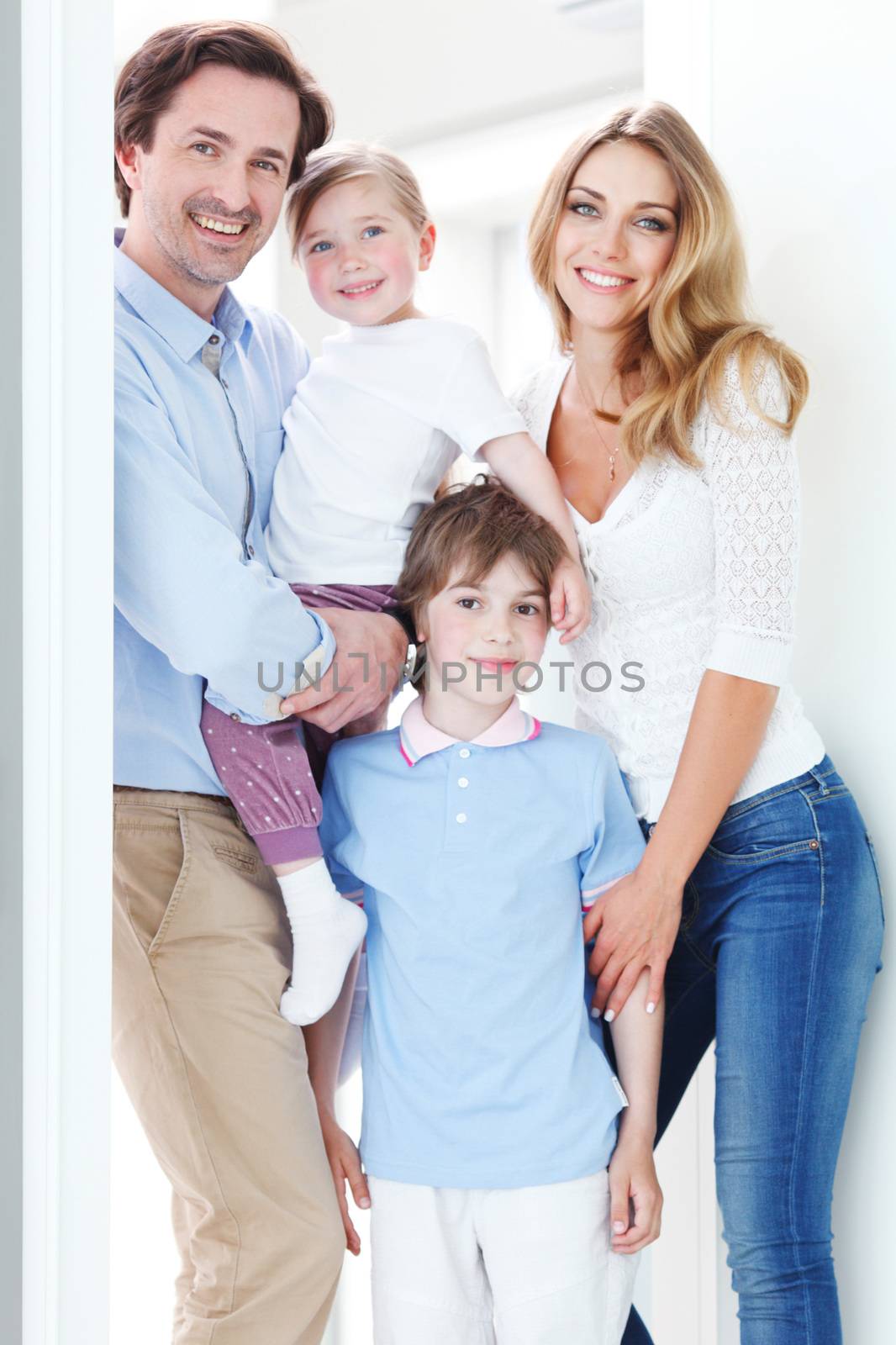happy family inside house by ALotOfPeople