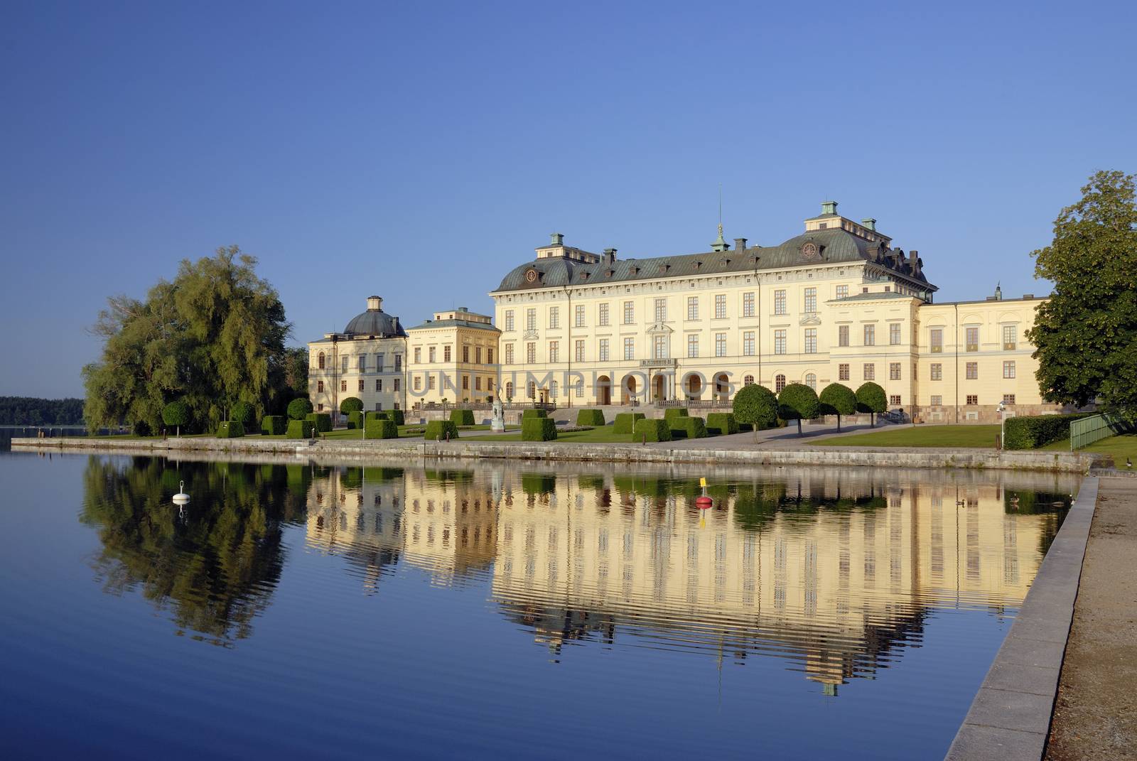 Drottningholm palace, summer residence of the swedish royal family. UNESCO world heritage.