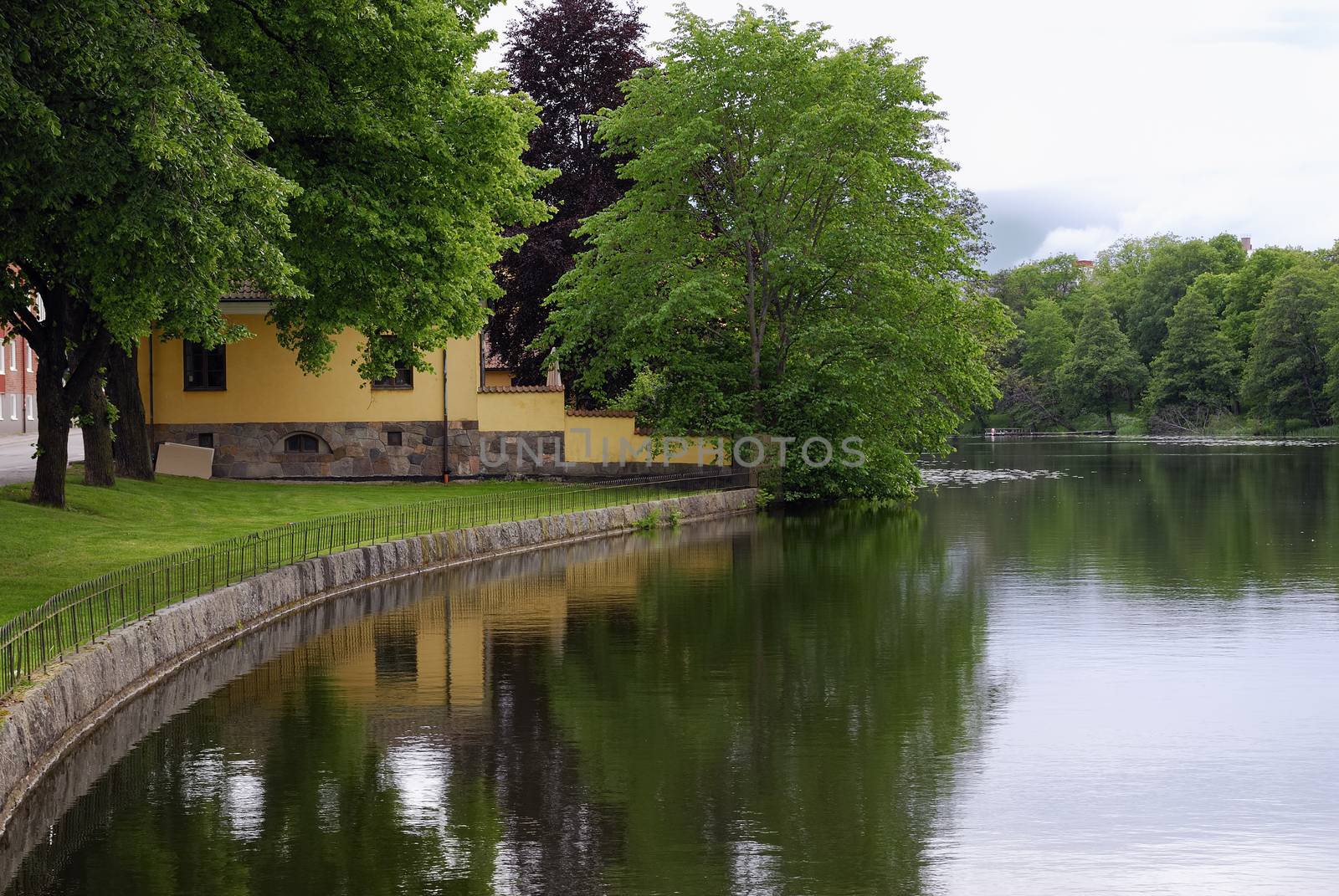 House by the river in Eskilstuna - Sweden.
