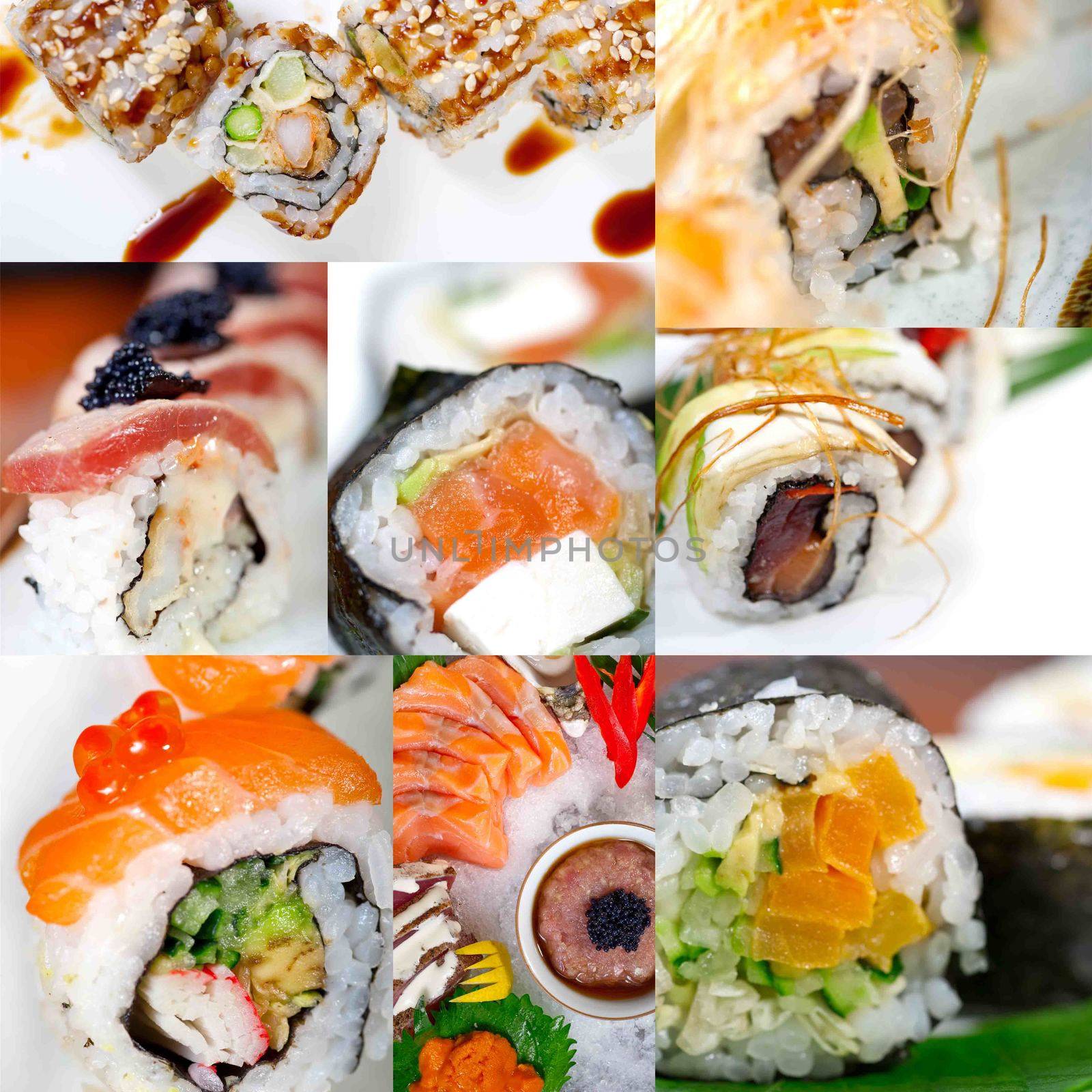 Japanese sushi collage  by keko64