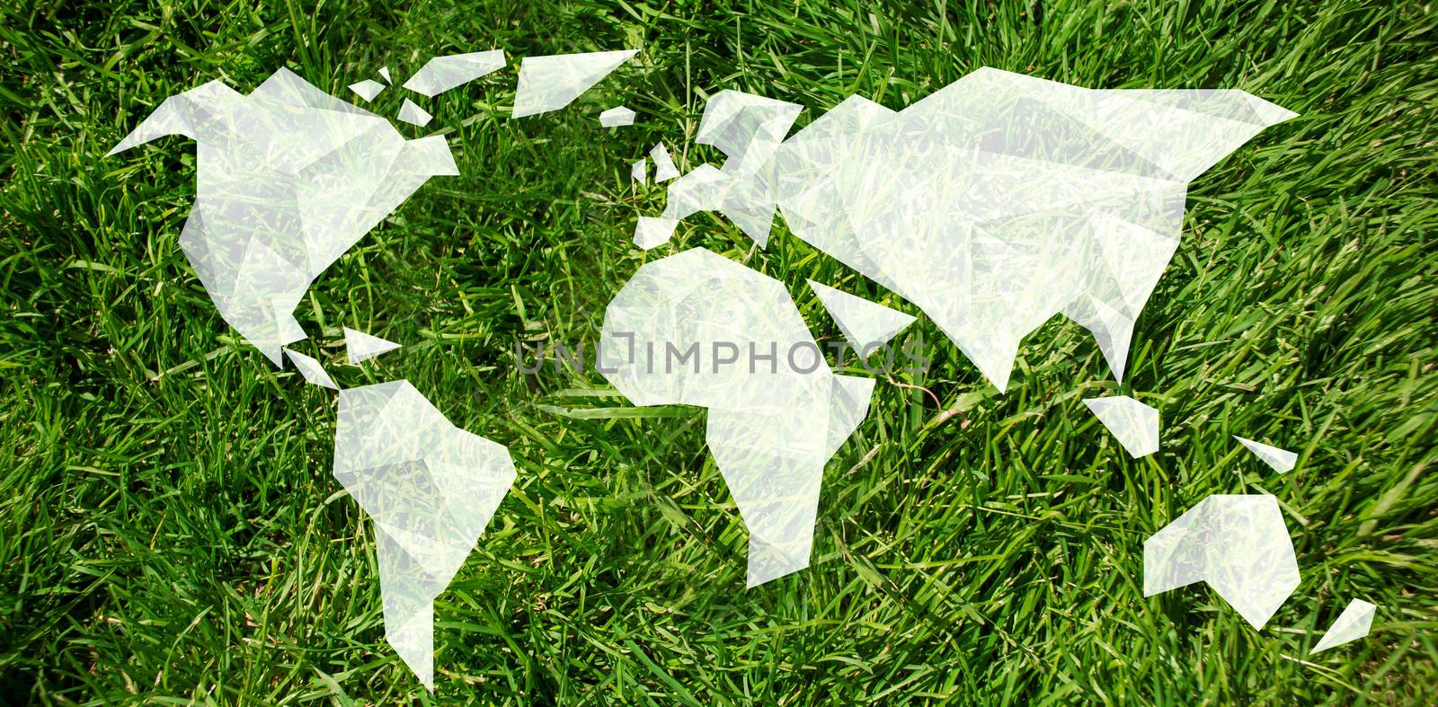 Earth Day Graphic against grass background