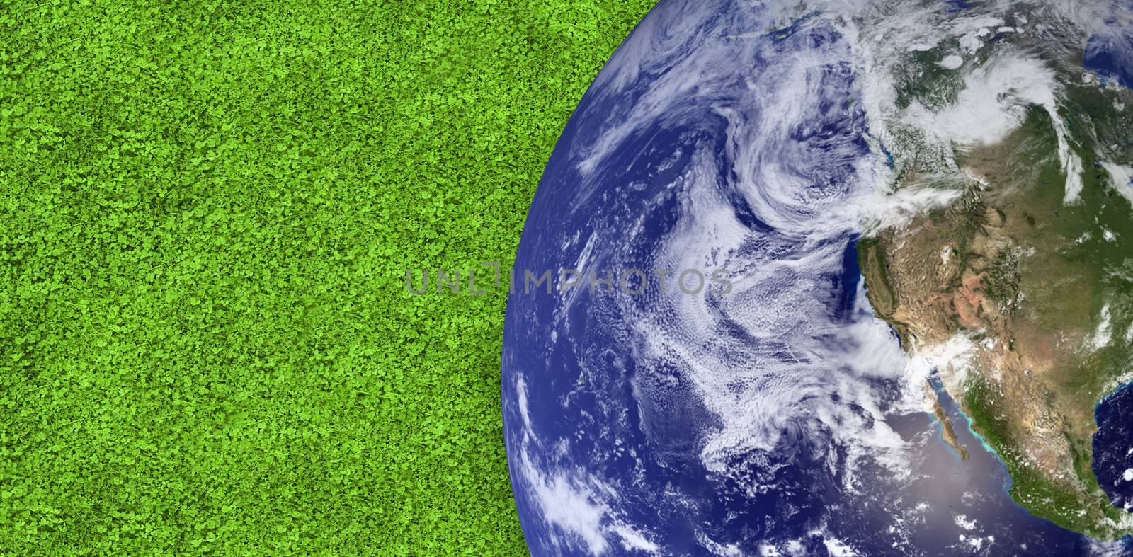 earth against astro turf surface
