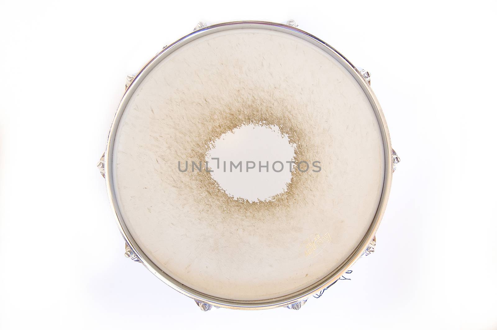 Drum conceptual image. Snare drum on isolated background.