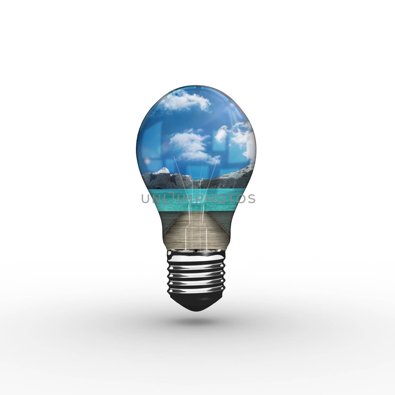 Composite image of empty light bulb by Wavebreakmedia