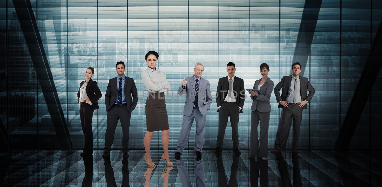 Composite image of business people by Wavebreakmedia