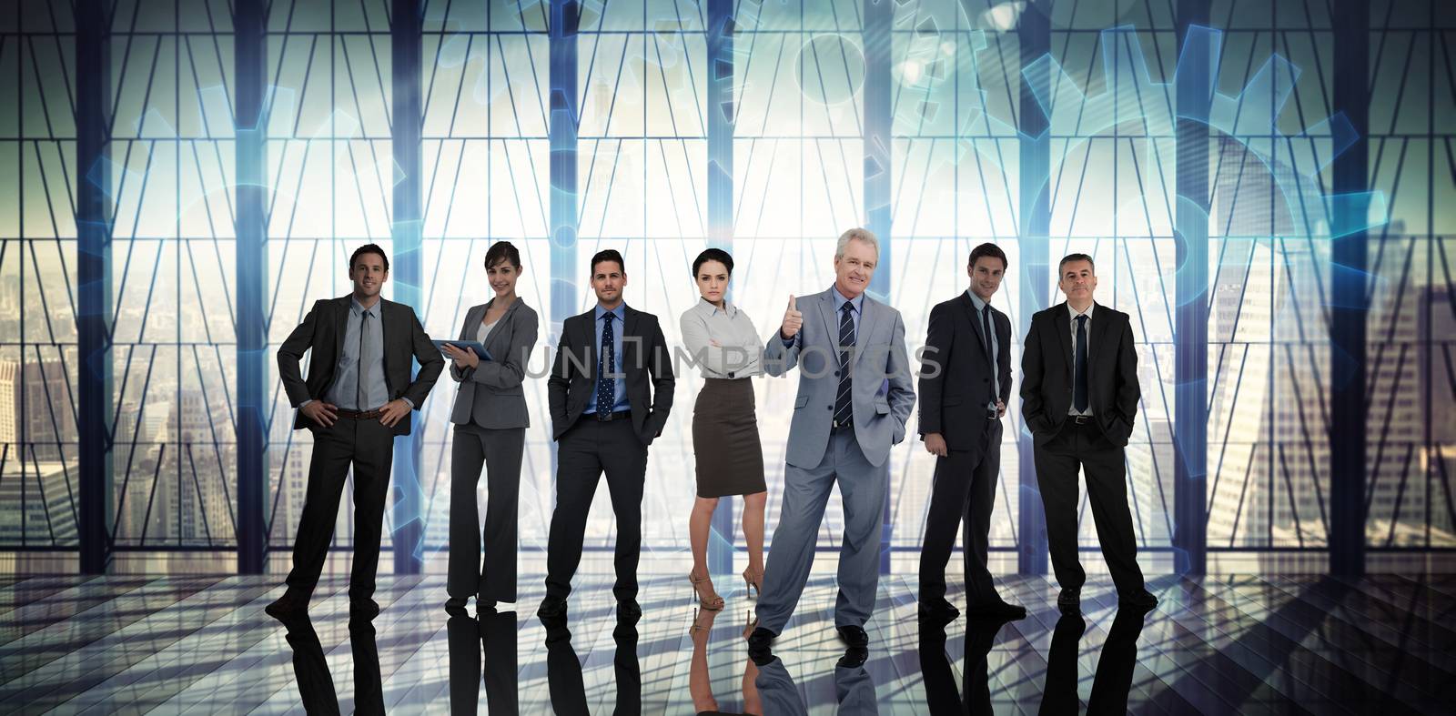 Composite image of business people by Wavebreakmedia