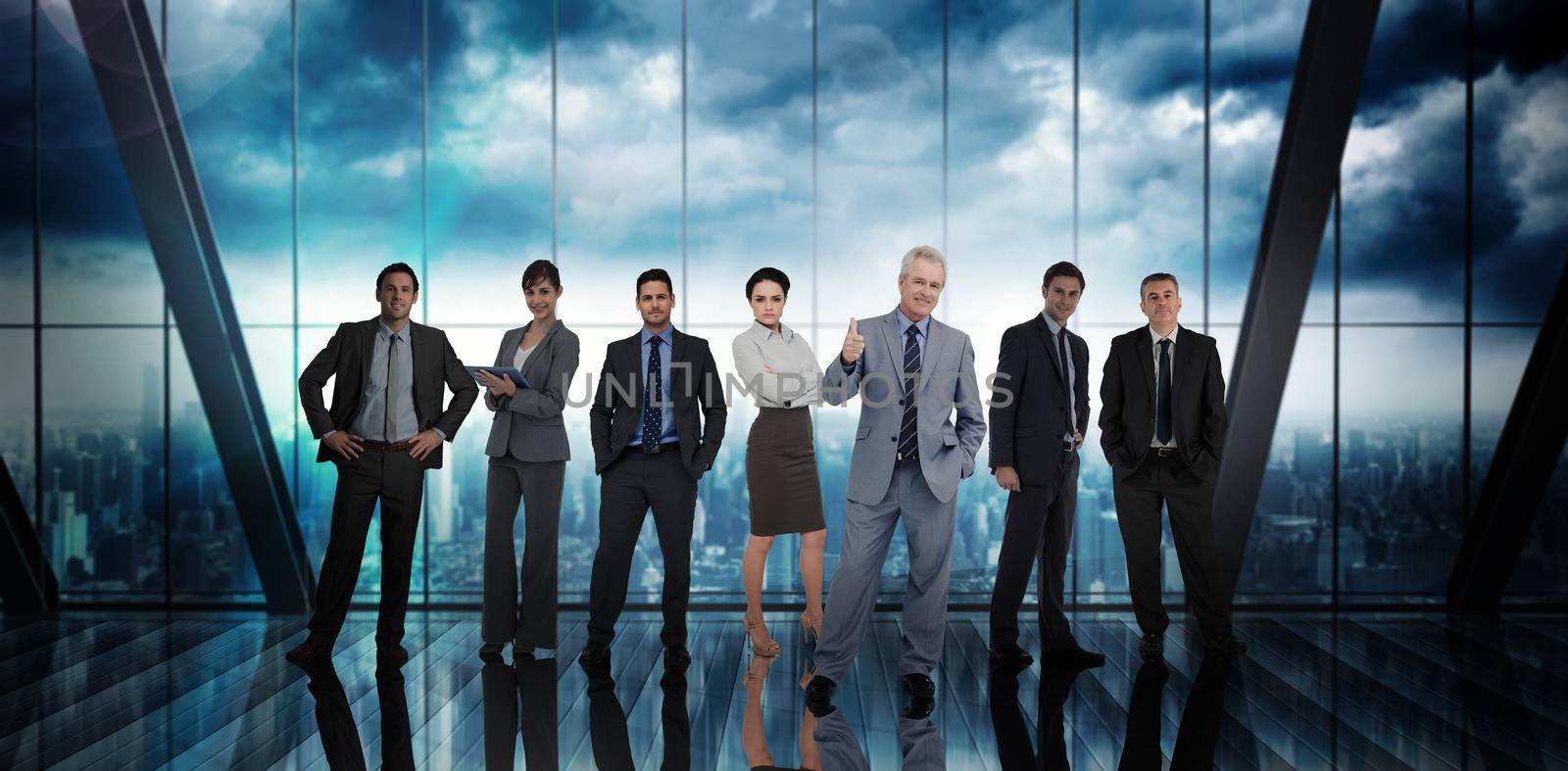 Composite image of business people by Wavebreakmedia