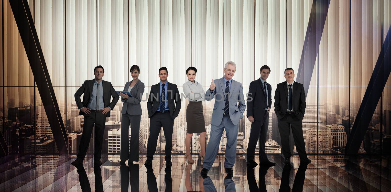 Composite image of business people by Wavebreakmedia