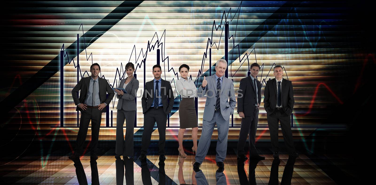 Composite image of business people by Wavebreakmedia