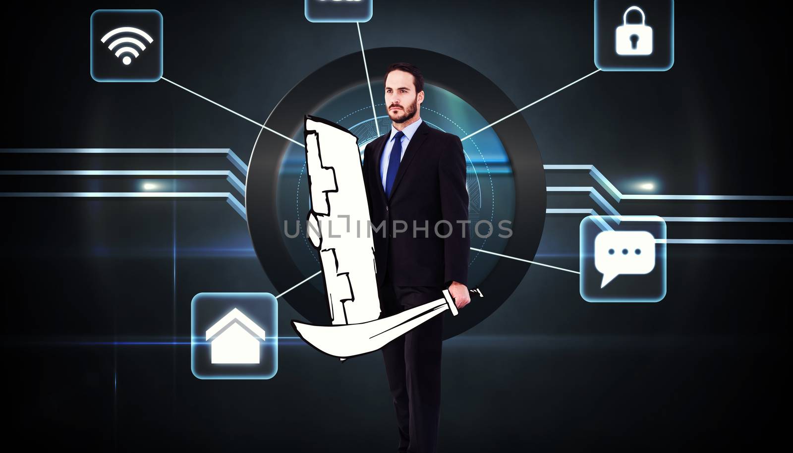 Composite image of corporate warrior by Wavebreakmedia
