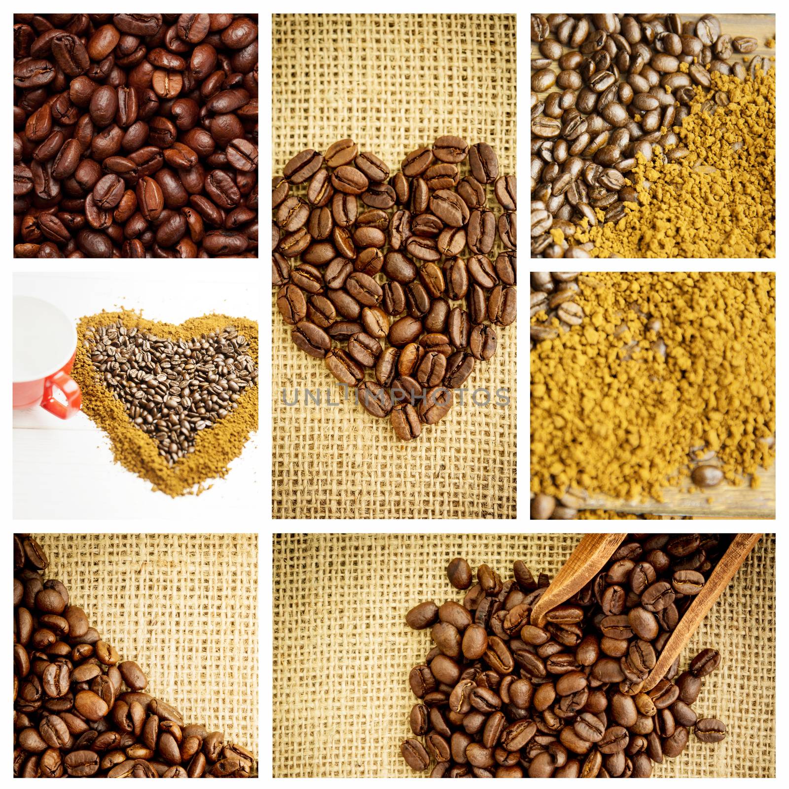 Composite image of close up of a basket full of dark coffee beans by Wavebreakmedia