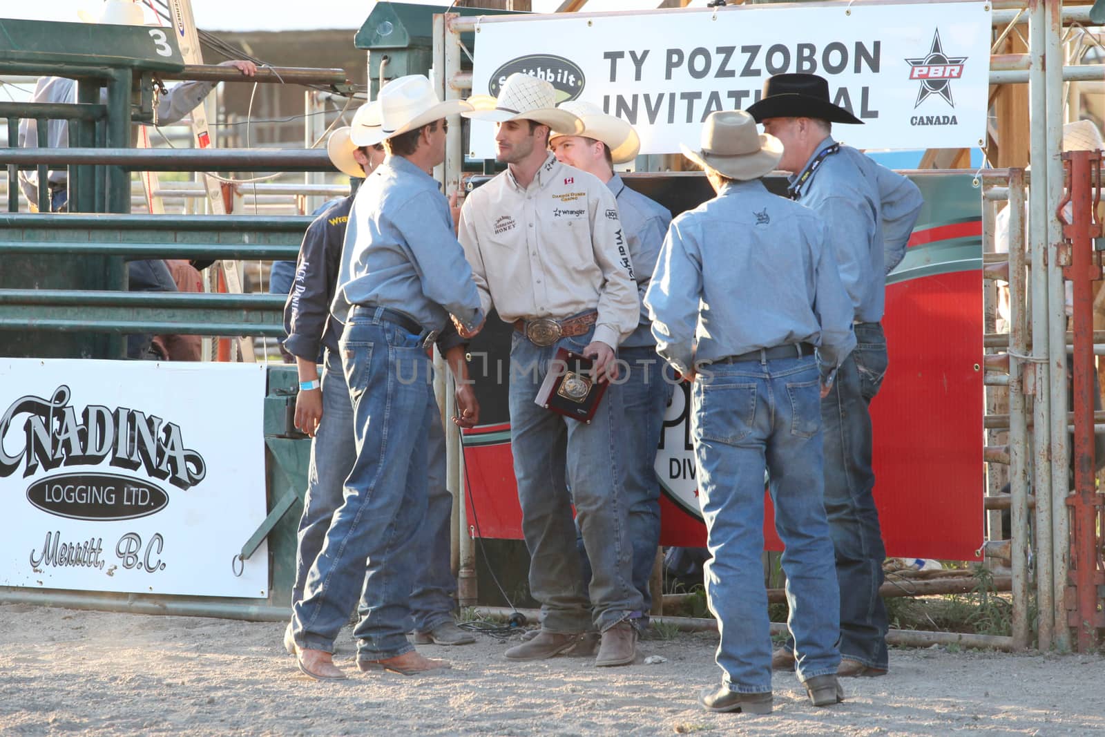 MERRITT, B.C. CANADA - May 30, 2015: Winner of The 3rd Annual Ty Pozzobon Invitational PBR Event.