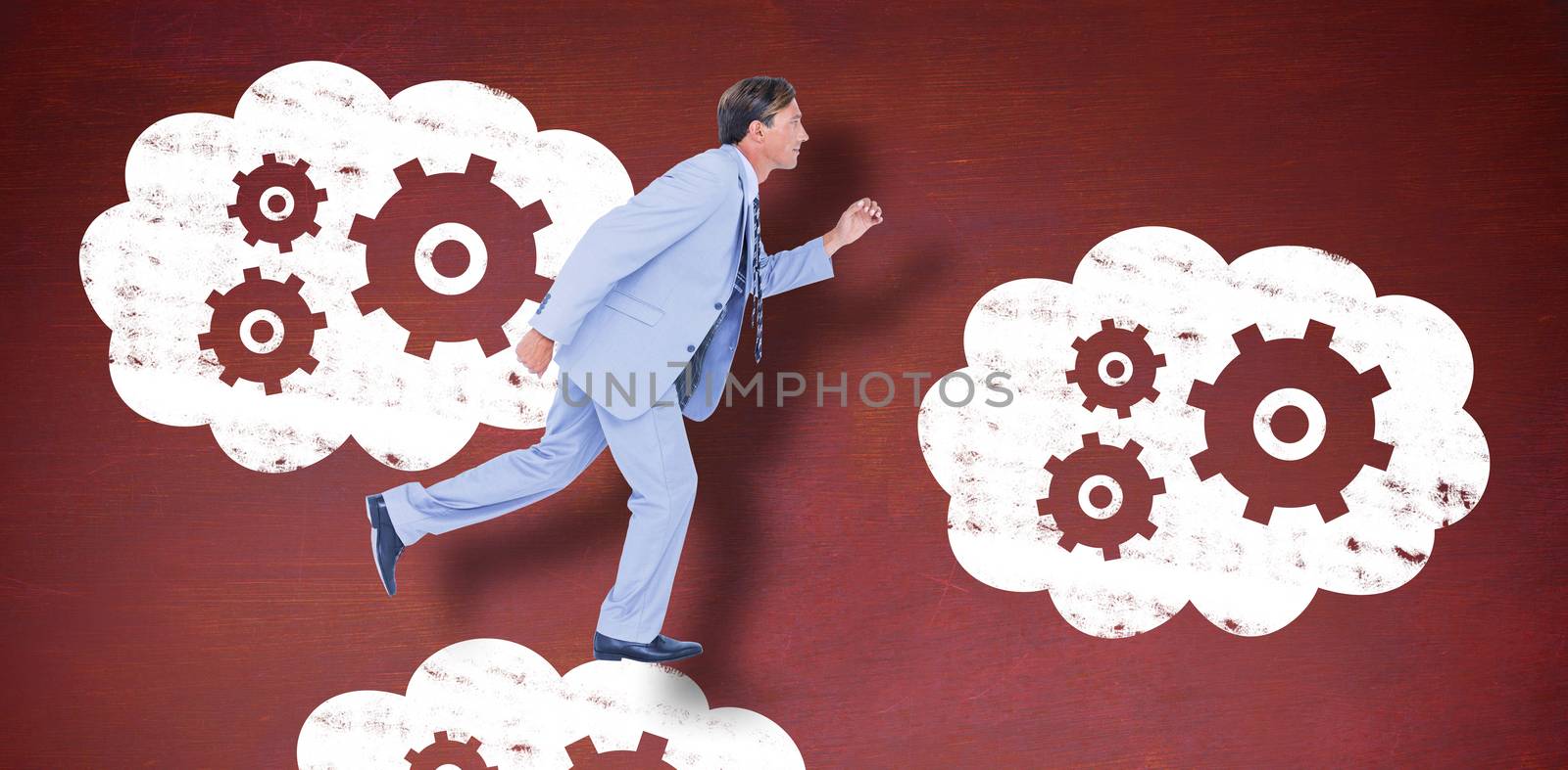 Composite image of stepping businessman by Wavebreakmedia
