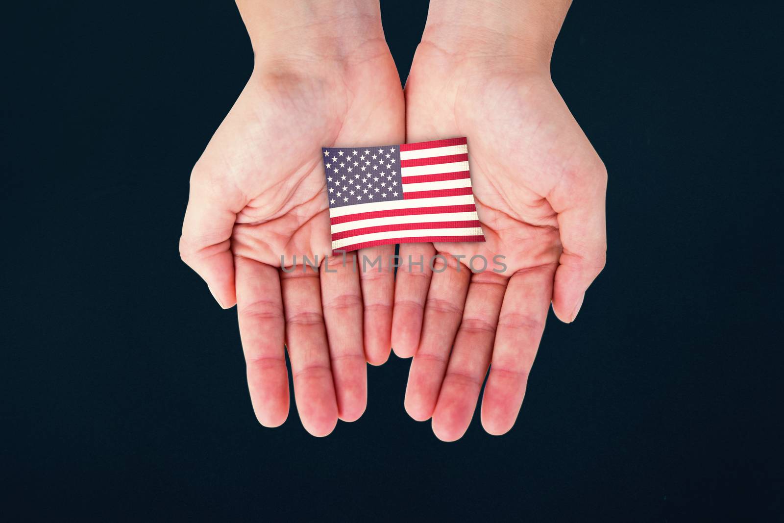 Composite image of hands showing by Wavebreakmedia