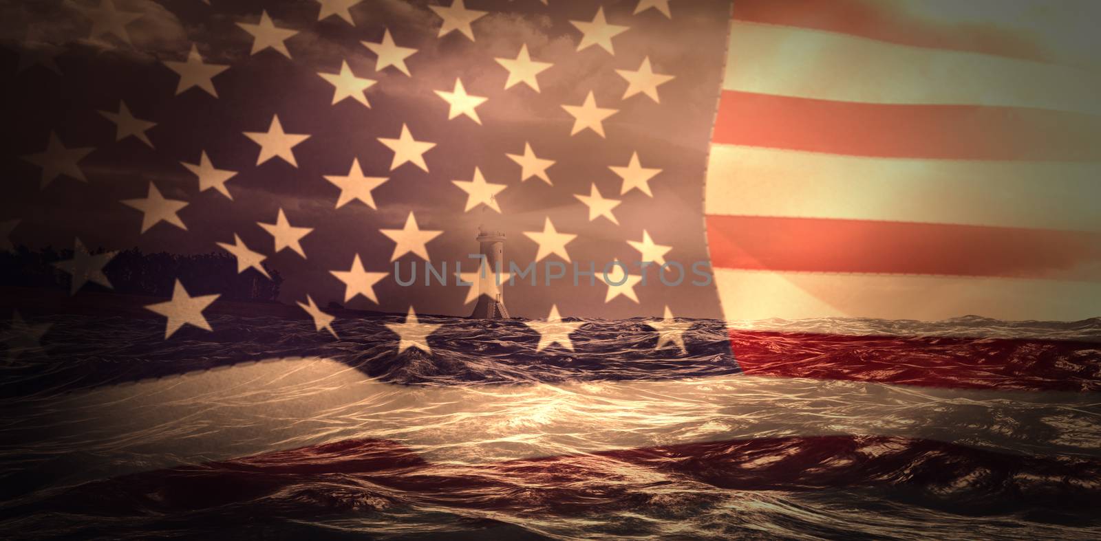 Composite image of united states of america flag by Wavebreakmedia