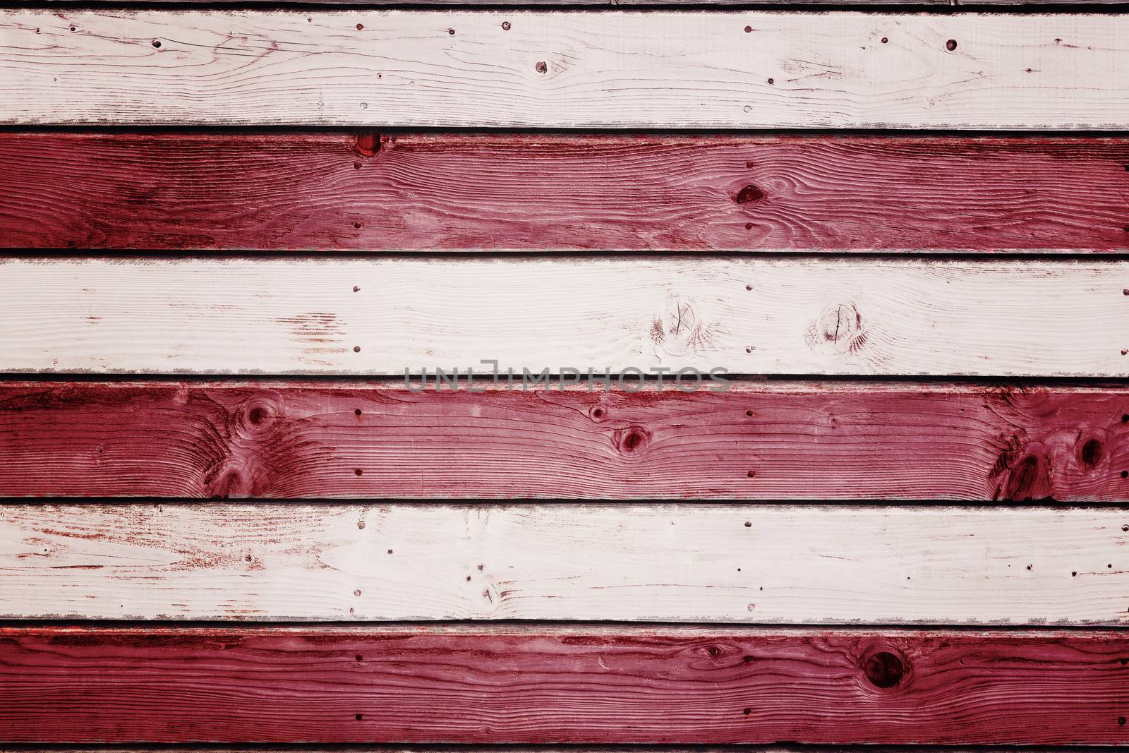 Usa national flag against digitally generated grey wooden planks