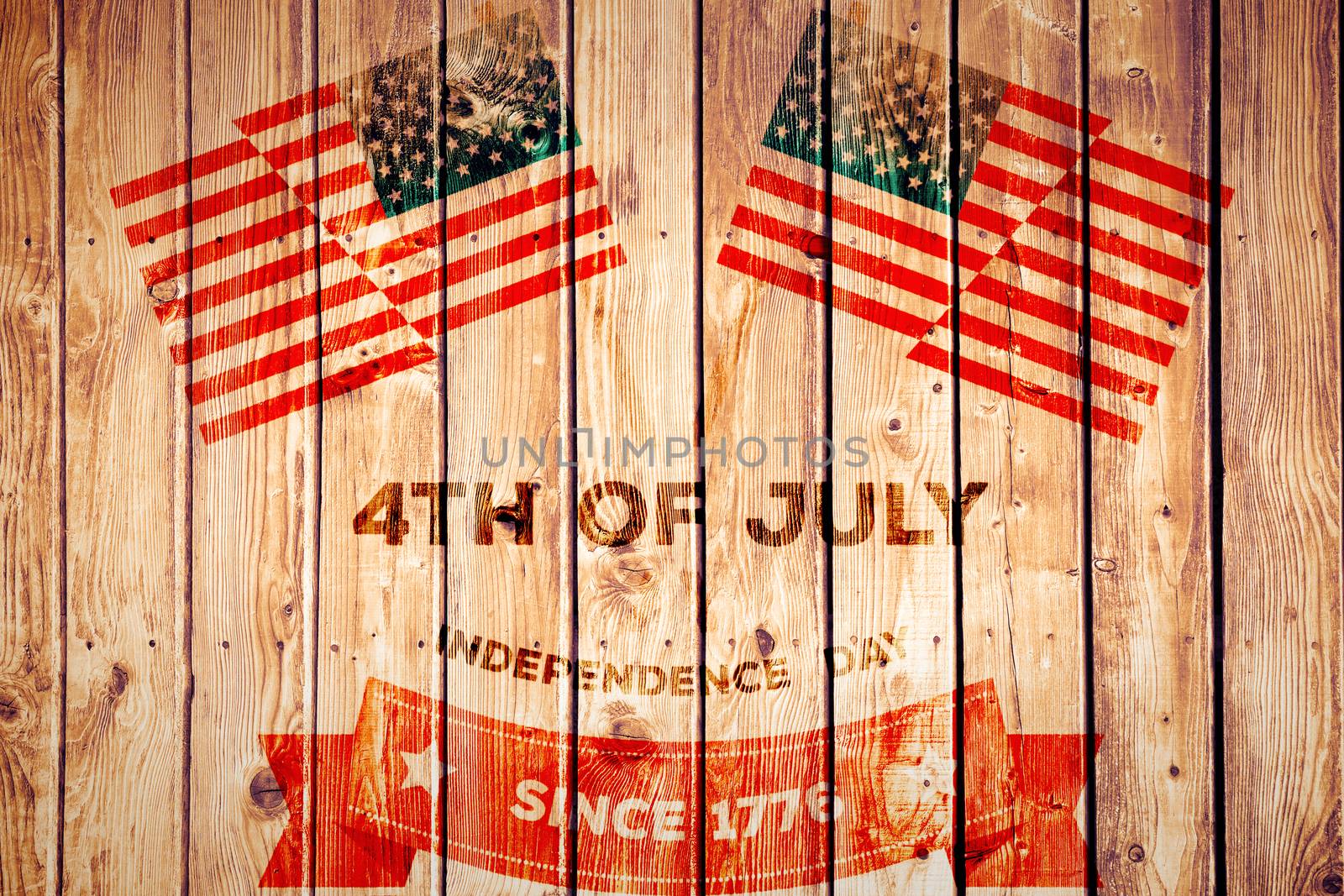 Composite image of independence day graphic by Wavebreakmedia