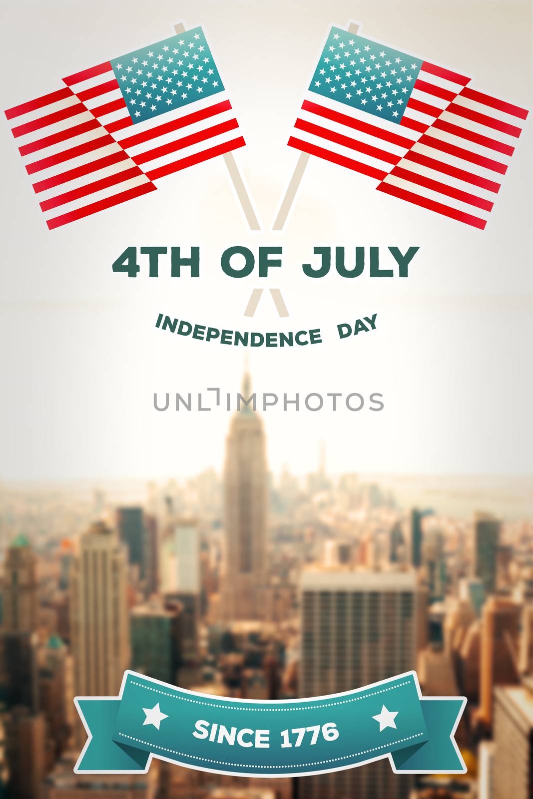 Composite image of independence day graphic by Wavebreakmedia