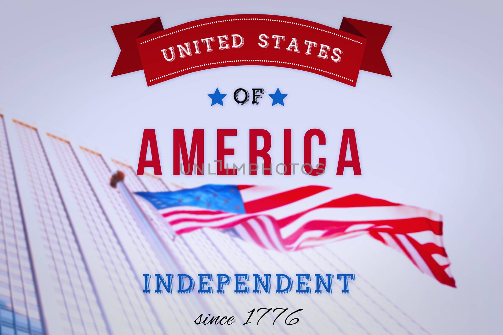 Composite image of independence day graphic by Wavebreakmedia