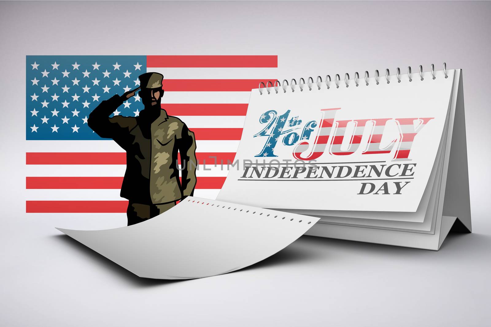 Composite image of independence day graphic by Wavebreakmedia