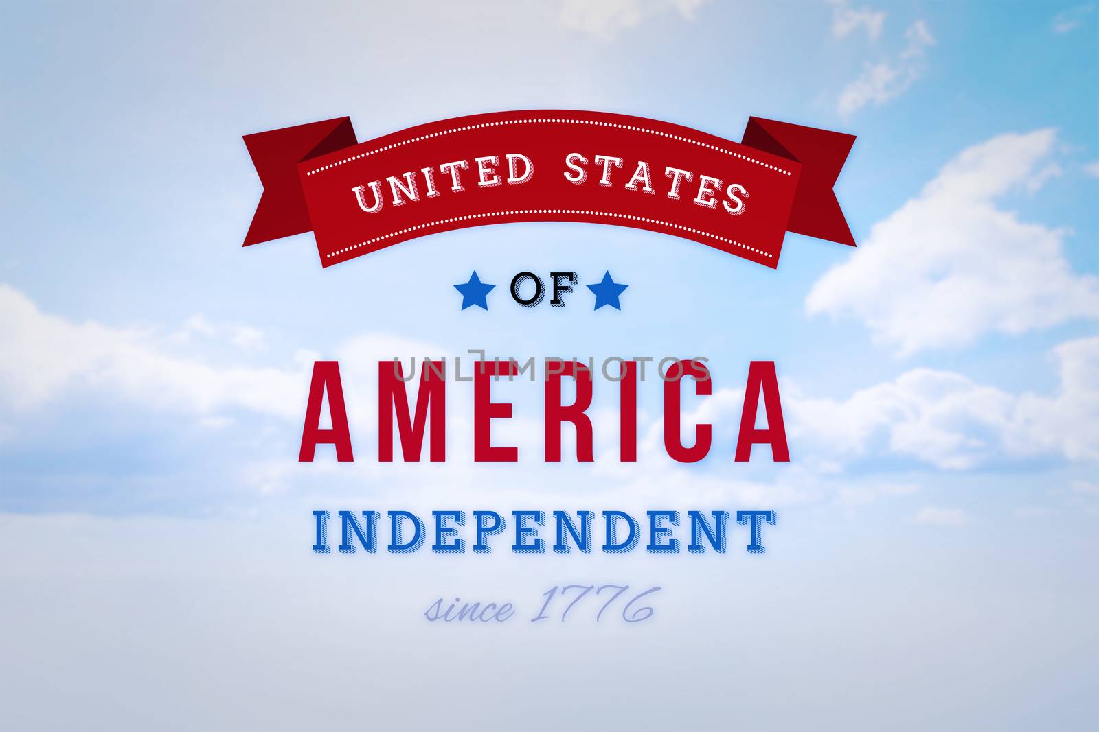 Composite image of independence day graphic by Wavebreakmedia