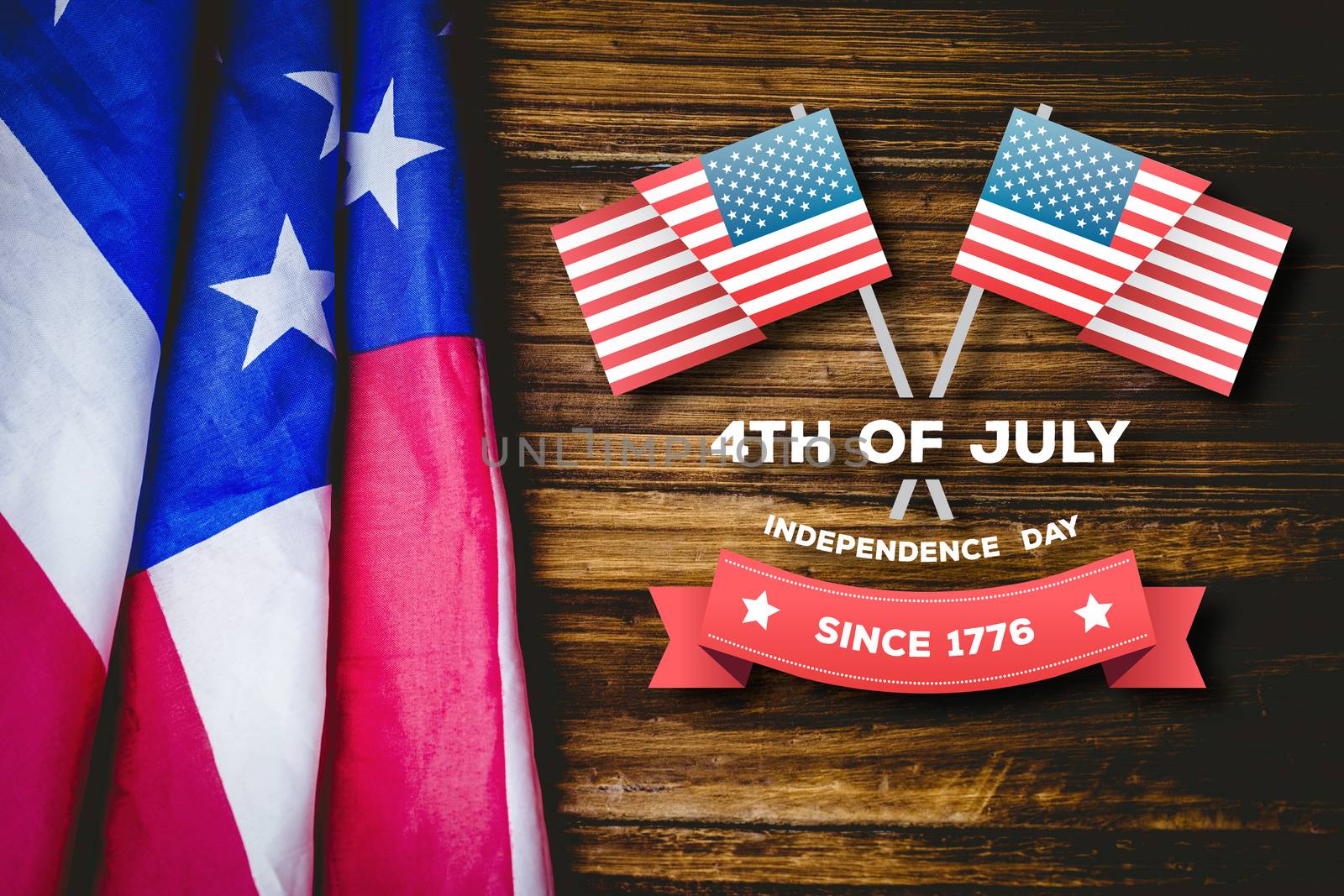 Composite image of independence day graphic by Wavebreakmedia