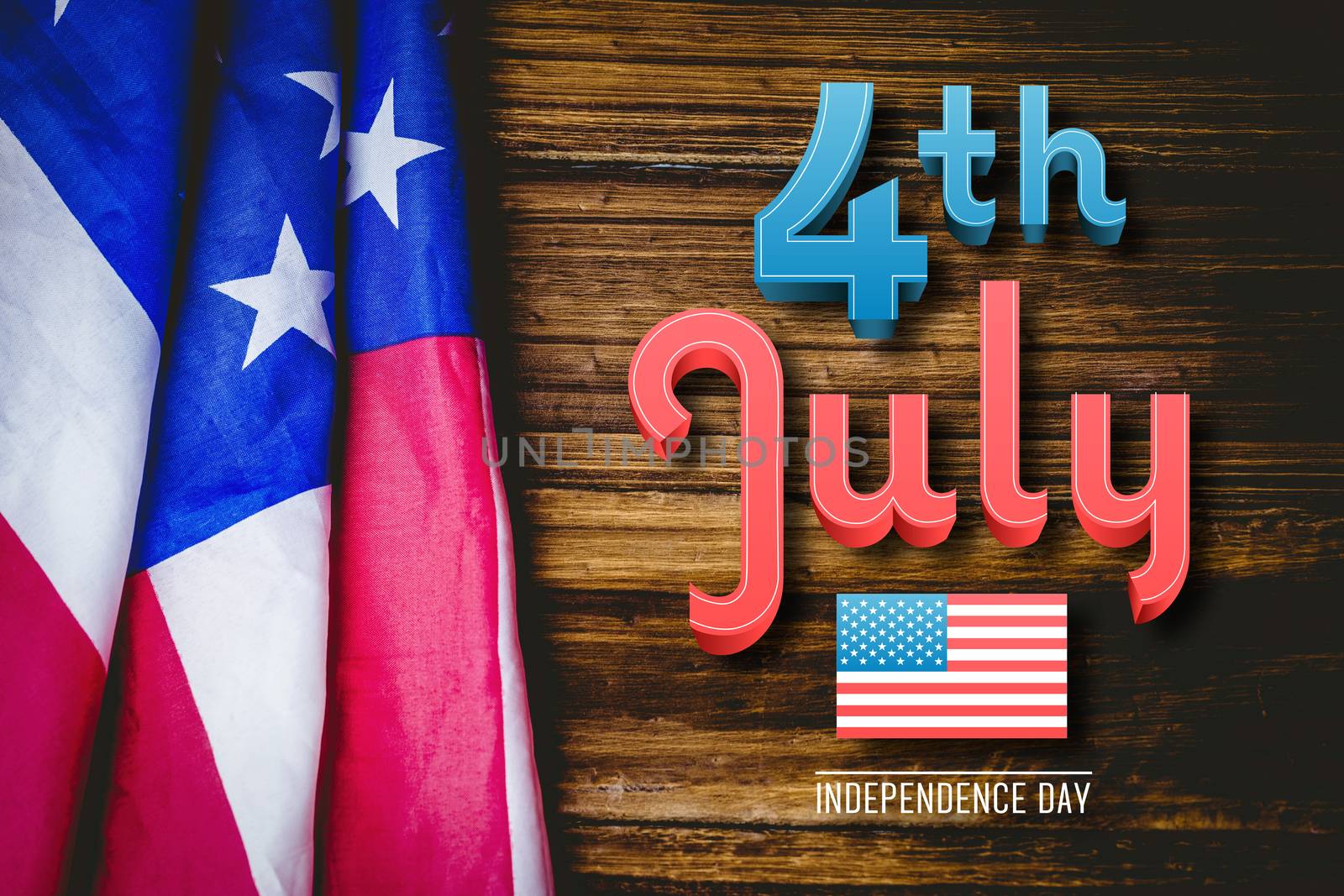 Composite image of independence day graphic by Wavebreakmedia