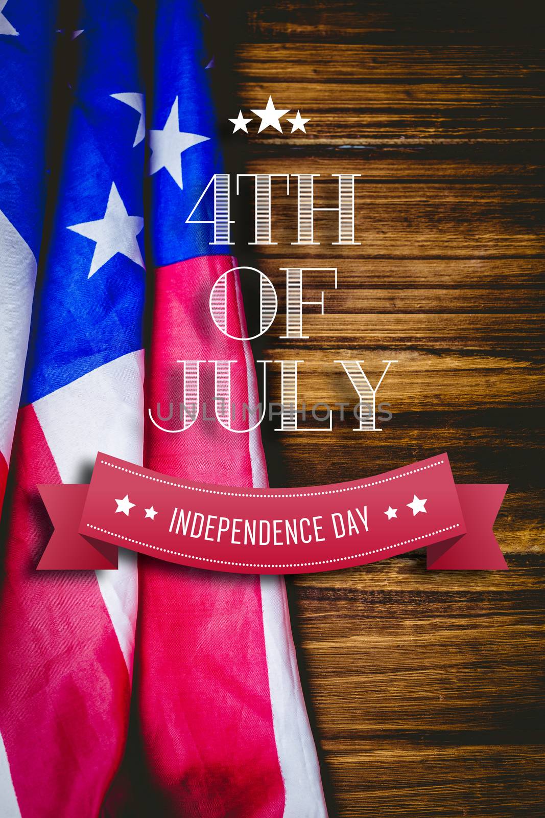 Composite image of independence day graphic by Wavebreakmedia