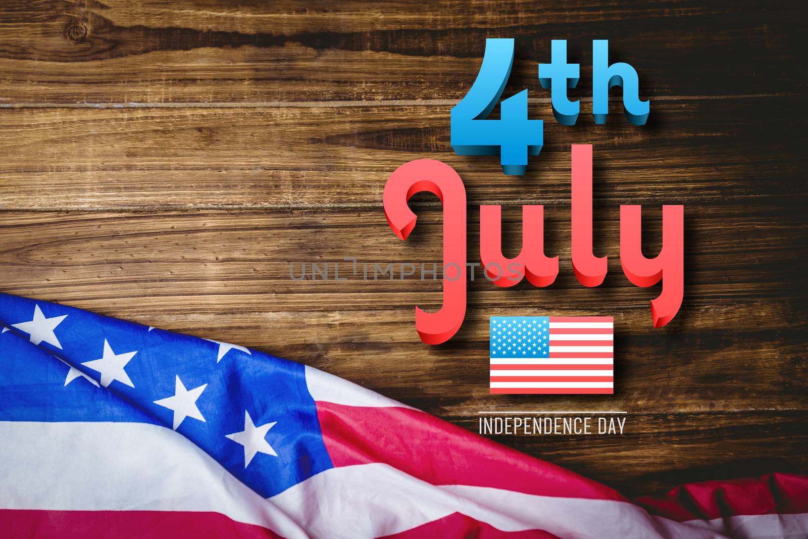 Composite image of independence day graphic by Wavebreakmedia